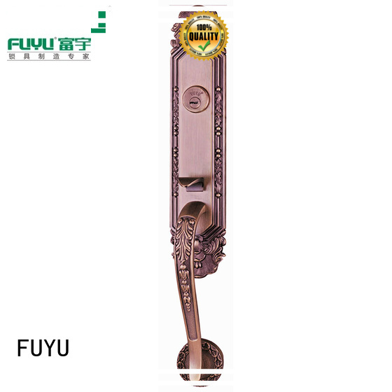 FUYU turn zinc alloy door lock on sale for mall