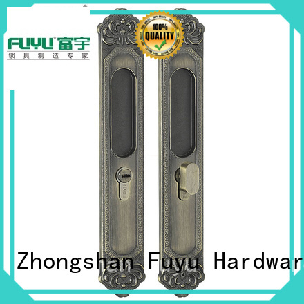 FUYU size zinc alloy door lock for wooden door with latch for shop
