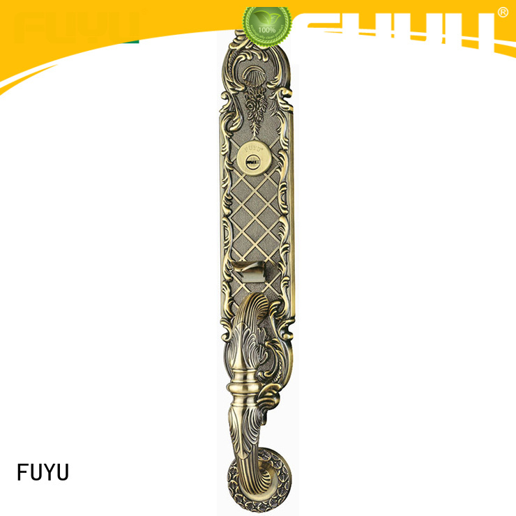 FUYU handle zinc alloy door lock for metal door branded factory