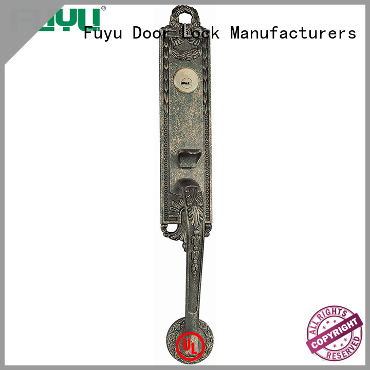 durable zinc alloy door lock for wood door black on sale for mall