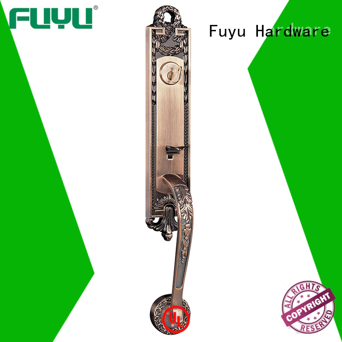 dubai anti-theft zinc alloy door lock with latch for shop FUYU