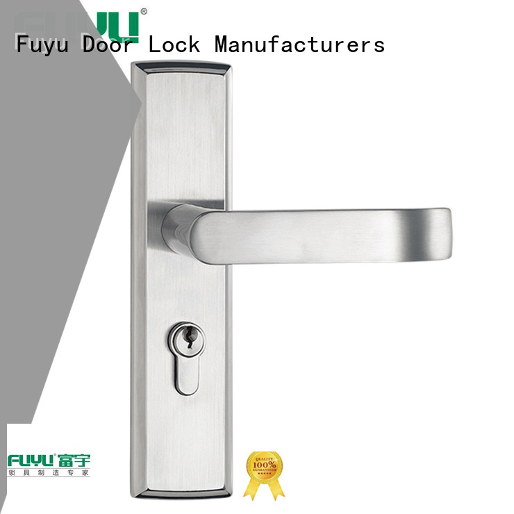 FUYU complete aluminium door lock on sale for shop