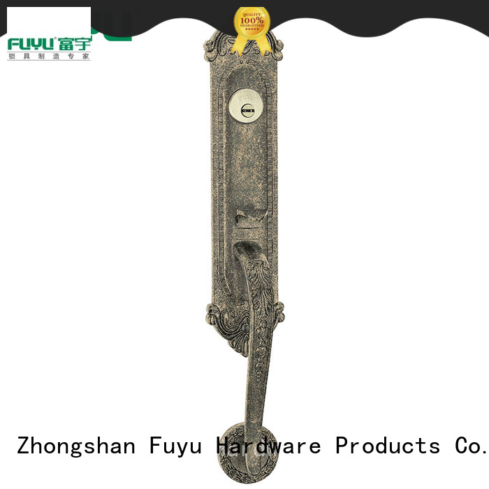 FUYU key zinc alloy door lock for timber door on sale for mall