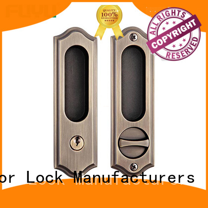FUYU double sliding door lock for sale for mall