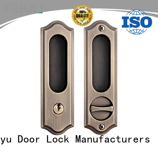FUYU timber zinc alloy door lock on sale for entry door
