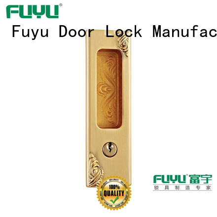 FUYU heavy duty sliding door lock for sale for mall