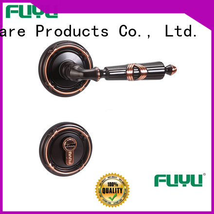 FUYU custom lever on rose door handle manufacturer for home