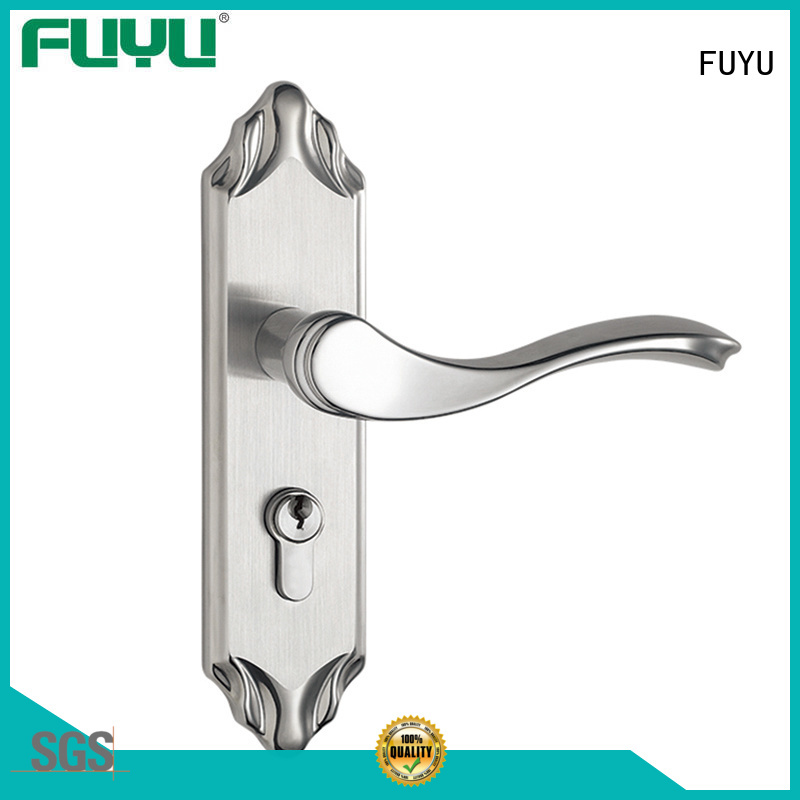 FUYU panel lever handle door lock extremely security for wooden door