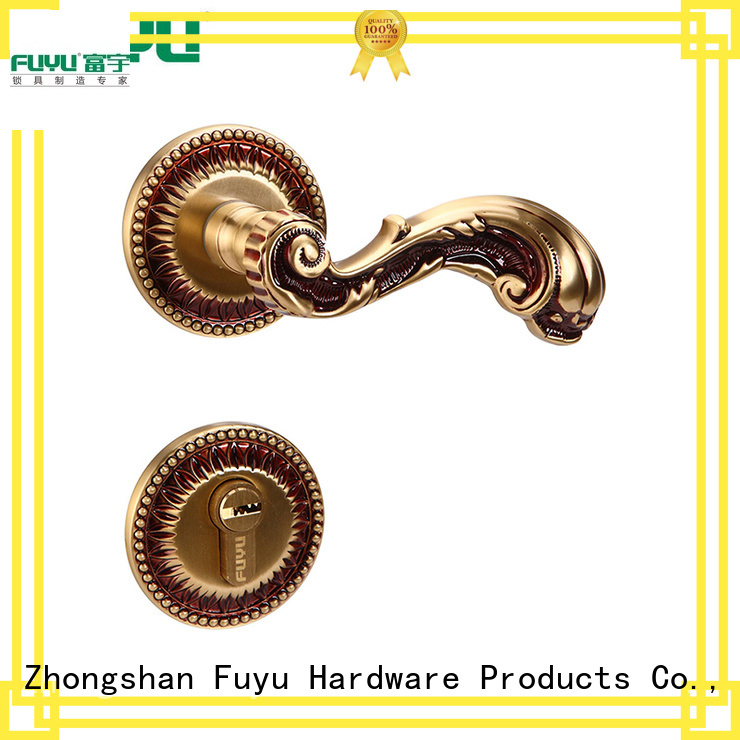 FUYU gold door handles for sale for toilet