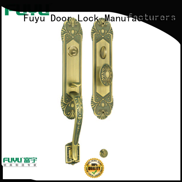 durable brass bathroom door handles with lock style with latch for shop