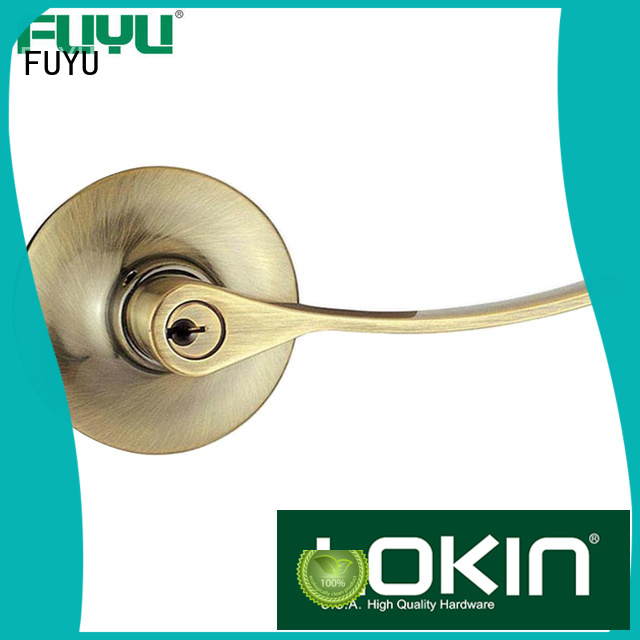 FUYU branded zinc alloy mortise handle door lock meet your demands for indoor