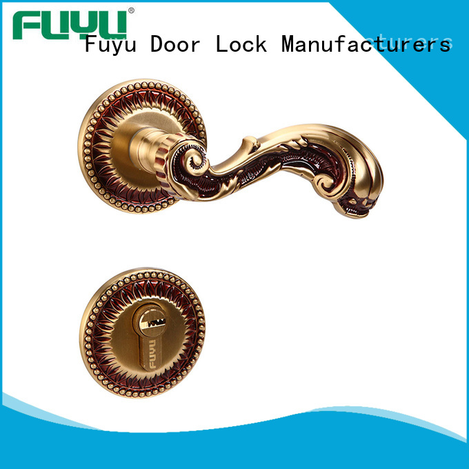 FUYU install brass bathroom door locks meet your demands for wooden door